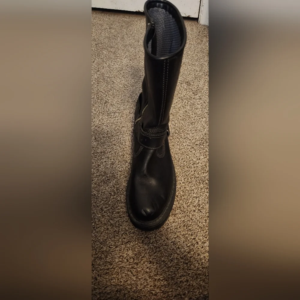 Harley-Davidson Black Leather Riding Boots - Picture 6 of 9